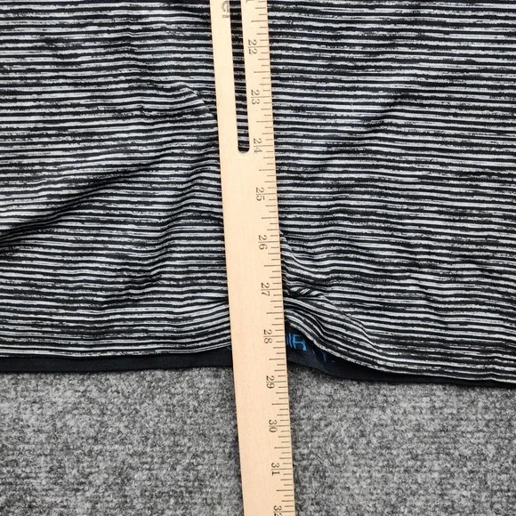 Lululemon Shirt Mens Large Blue Stripe Short Sleeve Athletic Running Lightweight - Picture 6 of 7